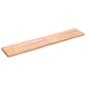 Preview: Tischplatte 200x40x(2-6) cm Massivholz Behandelt Baumkante