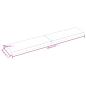 Preview: Tischplatte 200x40x(2-6) cm Massivholz Behandelt Baumkante