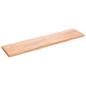 Preview: Tischplatte 200x50x(2-6) cm Massivholz Behandelt Baumkante
