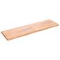 Preview: Tischplatte 200x60x(2-6) cm Massivholz Behandelt Baumkante
