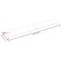 Preview: Tischplatte 220x40x(2-6) cm Massivholz Behandelt Baumkante