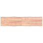 Preview: ARDEBO.de - Tischplatte 220x50x(2-4) cm Massivholz Behandelt Baumkante