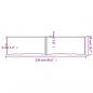 Preview: Tischplatte 220x50x(2-6) cm Massivholz Behandelt Baumkante