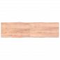 Preview: Tischplatte 220x60x(2-4) cm Massivholz Behandelt Baumkante