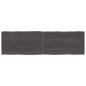 Preview: ARDEBO.de - Tischplatte 140x40x(2-4) cm Massivholz Behandelt Baumkante