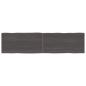 Preview: ARDEBO.de - Tischplatte 160x40x(2-4) cm Massivholz Behandelt Baumkante