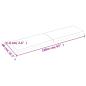 Preview: Tischplatte 160x40x(2-6) cm Massivholz Behandelt Baumkante