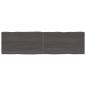 Preview: ARDEBO.de - Tischplatte 180x50x(2-4) cm Massivholz Behandelt Baumkante