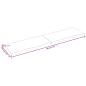 Preview: Tischplatte 200x50x(2-4) cm Massivholz Behandelt Baumkante