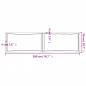 Preview: Tischplatte 200x50x(2-4) cm Massivholz Behandelt Baumkante