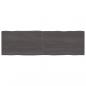Preview: Tischplatte 200x60x(2-6) cm Massivholz Behandelt Baumkante