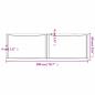 Preview: Tischplatte 200x60x(2-6) cm Massivholz Behandelt Baumkante