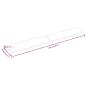 Preview: Tischplatte 220x40x(2-4) cm Massivholz Behandelt Baumkante