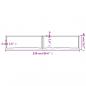 Preview: Tischplatte 220x40x(2-6) cm Massivholz Behandelt Baumkante