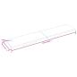 Preview: Tischplatte 220x50x(2-4) cm Massivholz Behandelt Baumkante