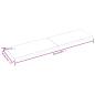 Preview: Tischplatte 220x60x(2-4) cm Massivholz Behandelt Baumkante