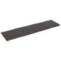 Preview: Tischplatte 220x60x(2-6) cm Massivholz Behandelt Baumkante