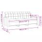 Preview: 3-Sitzer-Sofa Grau 180 cm Kunstleder