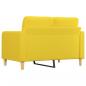 Preview: 2-Sitzer-Sofa Hellgelb 120 cm Stoff
