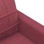 Preview: 3-Sitzer-Sofa Weinrot 180 cm Stoff