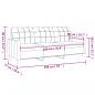 Preview: 3-Sitzer-Sofa Hellgelb 180 cm Stoff