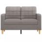 Preview: 2-Sitzer-Sofa Taupe 120 cm Stoff