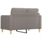 Preview: 2-Sitzer-Sofa Taupe 120 cm Stoff