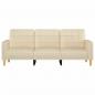 Preview: 3-Sitzer-Sofa Creme 180 cm Stoff