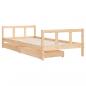 Preview: Kinderbett mit Schubladen 90x200 cm Massivholz Kiefer