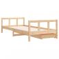 Preview: Kinderbett mit Schubladen 90x200 cm Massivholz Kiefer