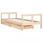 Preview: Kinderbett mit Schubladen 80x200 cm Massivholz Kiefer