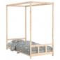 Preview: Kinderbett 90x200 cm Massivholz Kiefer