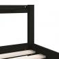 Preview: Kinderbett mit Schubladen Schwarz 90x200 cm Massivholz Kiefer