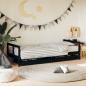 Preview: ARDEBO.de - Kinderbett mit Schubladen Schwarz 80x200 cm Massivholz Kiefer