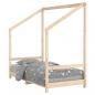 Preview: Kinderbett 80x160 cm Massivholz Kiefer