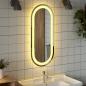 Preview: LED-Badspiegel 70x30 cm Oval