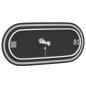 Preview: LED-Badspiegel 100x45 cm Oval