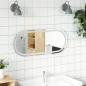 Preview: ARDEBO.de - LED-Badspiegel 90x40 cm Oval