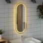 Preview: LED-Badspiegel 90x40 cm Oval