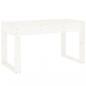 Preview: Gartenbank Weiß 80x38x45 cm Massivholz Kiefer
