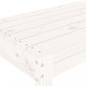 Preview: Gartenbank Weiß 80x38x45 cm Massivholz Kiefer