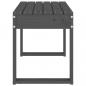Preview: Gartenbank Grau 80x38x45 cm Massivholz Kiefer