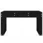 Preview: Gartenbank Schwarz 80x38x45 cm Massivholz Kiefer