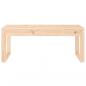 Preview: Gartenbank 110x38x45 cm Massivholz Kiefer