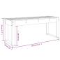 Preview: Gartenbank 110x38x45 cm Massivholz Douglasie