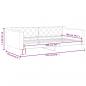 Preview: Tagesbett Creme 100x200 cm Stoff