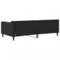 Preview: Tagesbett Schwarz 90x190 cm Stoff