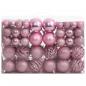 Preview: 111-tlg. Weihnachtskugel-Set Rosa Polystyrol