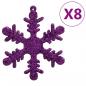 Preview: 111-tlg. Weihnachtskugel-Set Lila Polystyrol