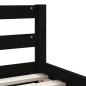 Preview: Kinderbett mit Schubladen Schwarz 90x190 cm Massivholz Kiefer